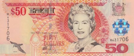 Fidji 50 Dollars Elisabeth II - Cérémonie du Drapeau - 2002