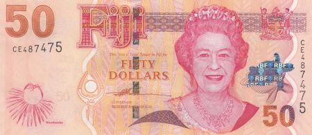 Fidji 50 Dollars Elisabeth II - Cérémonie Tabua - 2007