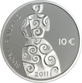 Finlande 10 Euros Argent BU FINLANDE 2011 - Hella Wuolijok