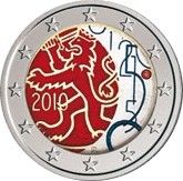 Finlande 2  150 ans Monnaie Finlandaise colorisée