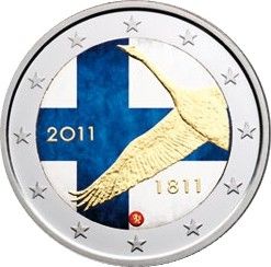Finlande 2 Euro 2011,  200 ans Banque de Finlande