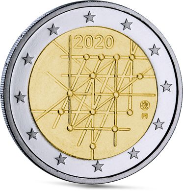 Finlande 2 Euros Commémo. BE FINLANDE 2020 - 100 ans de l\'Université de Turku - RARE