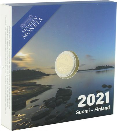 Finlande 2 Euros Commémo. BE FINLANDE 2021 - 100 ans de lautonomie des Îles Åland