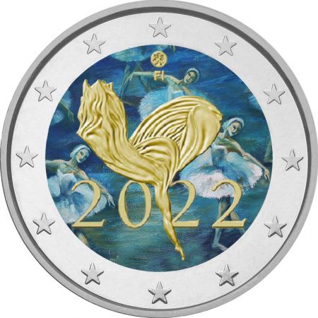 Finlande 2 Euros Commémo. COULEUR FINLANDE 2022 - 100 ans du Ballet National finlandais