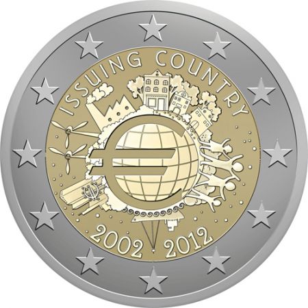 Finlande 2 Euros Commémo. Finlande 2012 - 10 ans de l\'Euro