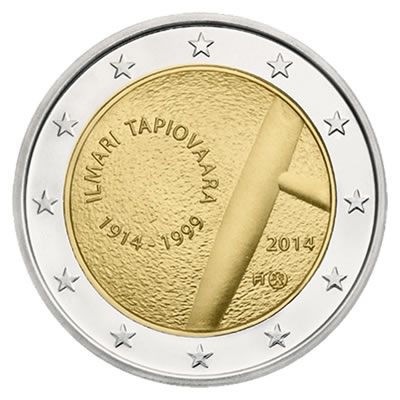 Finlande 2 Euros Commémo. FINLANDE 2014 - Ilmari Tapiovaara