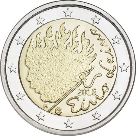 Finlande 2 Euros Commémo. FINLANDE 2016 - Eino Leino
