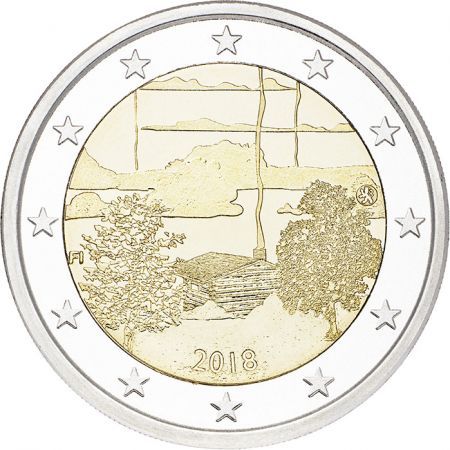 Finlande 2 Euros Commémo. FINLANDE 2018 - Culture du Sauna finlandais
