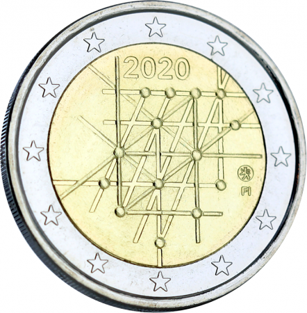 Finlande 2 Euros Commémo. FINLANDE 2020 - 100 ans de l\'Université de Turku