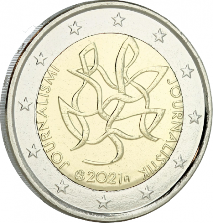 Finlande 2 Euros Commémo. FINLANDE 2021 - 100 ans de l\'association des journalistes