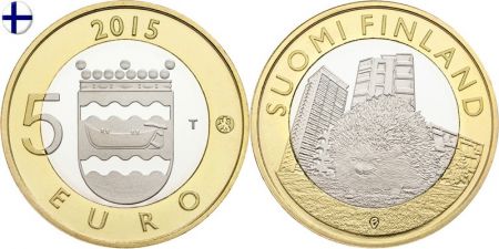 Finlande 5 Euro, Hérisson Uusimaa - 2015