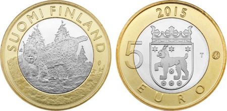Finlande 5 Euro, Puma Tavastia - 2015