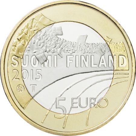 Finlande 5 Euros FINLANDE 2015 - La Gymnastique (Le sport)