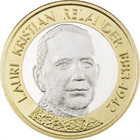 Finlande 5 Euros FINLANDE 2016 - L. K. Relander (Président de Finlande)