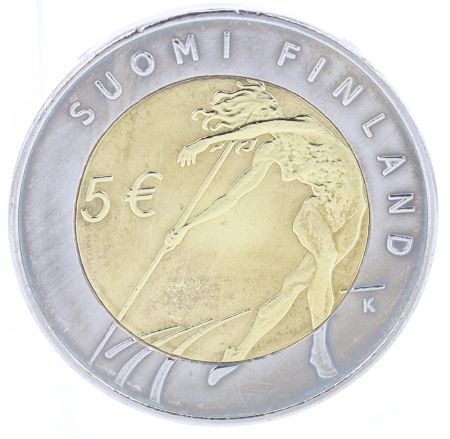 Finlande 5 Euros Finlande Bimétallique 2005 - Javelot - Championnat du monde d\'athlétisme