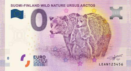 Finlande Billet 0 Euro Souvenir - L\'Ours de Finlande - Finlande 2018