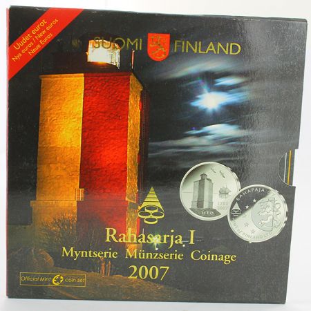 Finlande Coffret BU Euro 2007 FINLANDE - Le phare d\'Utö
