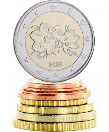 Finlande Série Euros FINLANDE 2002 - 8 monnaies