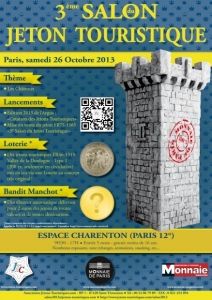 FR75-1565/13M - 3e Salon du Jeton Touristique - 26 octobre 2013 - Paris