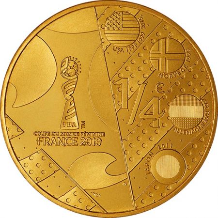 France - Monnaie de Paris 1/4 Euro France 2019 (MDP) - Coupe du Monde Féminine FIFA - Amérique
