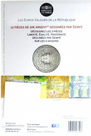 France - Monnaie de Paris 10 Euro Eté 2014 - Liberté