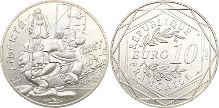 France - Monnaie de Paris 10 Euros Argent - Astérix et Obélix - Monnaie de Paris 2015