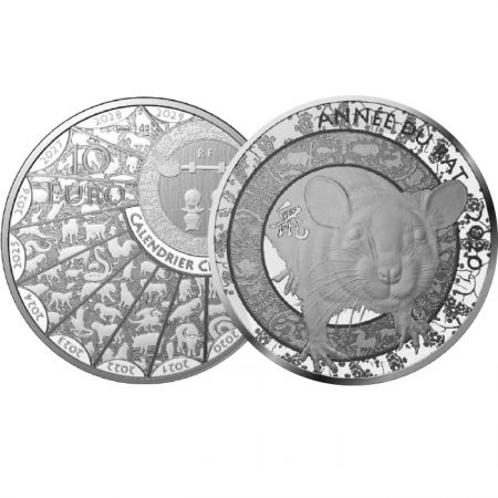 France - Monnaie de Paris 10 Euros Argent BE FRANCE 2020 - Année du Rat