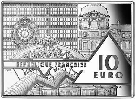 France - Monnaie de Paris 10 Euros Argent BE France 2020 - La Vague d\'Hokusai -  Chefs d\'Oeuvre des musées (MDP)