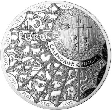 France - Monnaie de Paris 10 Euros Argent BE FRANCE 2021 - Année du Buffle