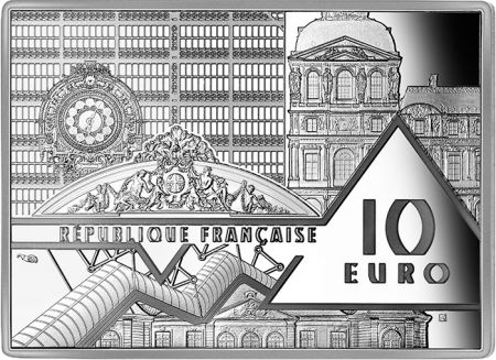 France - Monnaie de Paris 10 Euros Argent BE France 2021 - La Persistance de la Mémoire de Dali -  Chefs d\'Oeuvre des musées (MD