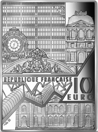 France - Monnaie de Paris 10 Euros Argent BE France 2022 - Bassin aux Nymphéas - Harmonie verte de Monet -  Chefs d\'Oeuvre des m