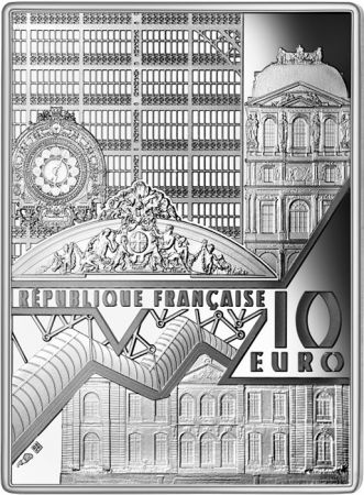 France - Monnaie de Paris 10 Euros Argent Couleur BE France 2023 - La Liberté guidant le Peuple -  Chefs d\'uvre des musées (MDP