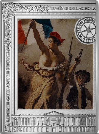 France - Monnaie de Paris 10 Euros Argent Couleur BE France 2023 - La Liberté guidant le Peuple -  Chefs d\'uvre des musées (MDP