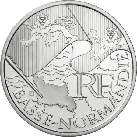 France - Monnaie de Paris 10 Euros Argent UNC - Basse Normandie 2010 - En coffret collector