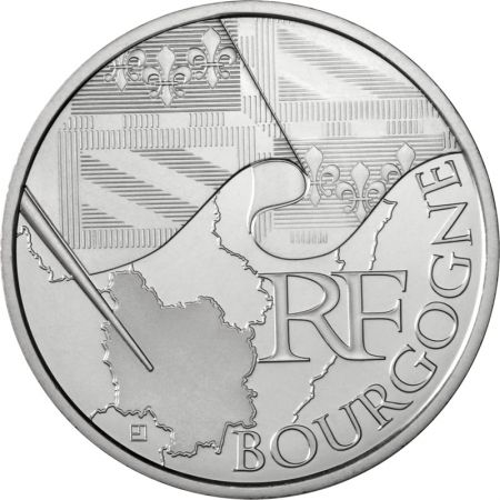 France - Monnaie de Paris 10 Euros Argent UNC - Bourgogne 2010 - En coffret collector