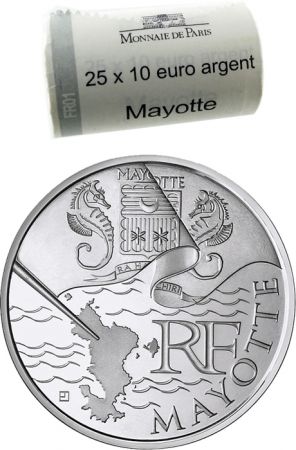 France - Monnaie de Paris 10 Euros Argent UNC - Euros des Régions 2010 : Mayotte - Monnaie de Paris 2011