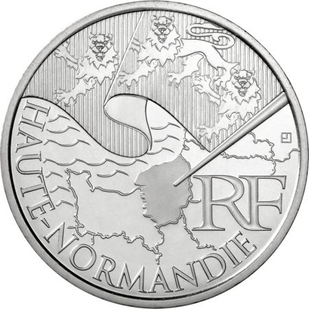 France - Monnaie de Paris 10 Euros Argent UNC - Haute Normandie 2010 - En coffret collector