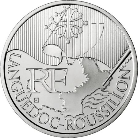 France - Monnaie de Paris 10 Euros Argent UNC - Languedoc Roussillon 2010 - En coffret collector