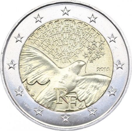 France - Monnaie de Paris 2 Euro 70 ans de la Paix - 2015