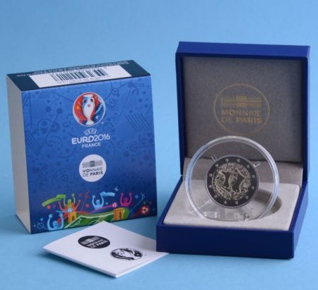 France - Monnaie de Paris 2 Euro UEFA - Euro de football - 2016 BE