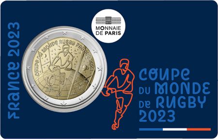France - Monnaie de Paris 2 euros commémo. 2023 BU - Coupe du Monde de Rugby 2023