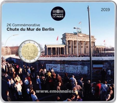 France - Monnaie de Paris 2 Euros Commémo. BU France 2019 - Chute du Mur de Berlin