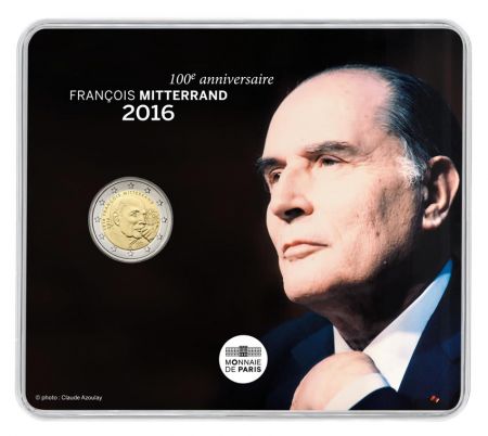 France - Monnaie de Paris 2 Euros Commémo. FRANCE 2016 BU - François Mitterrand