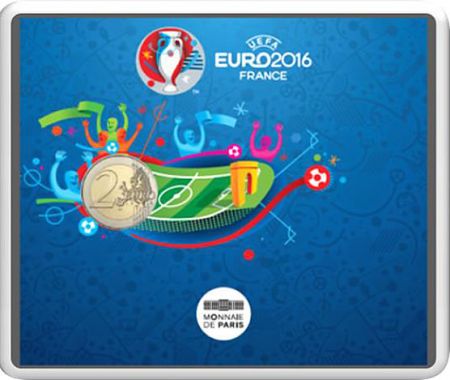 France - Monnaie de Paris 2 Euros Commémo. FRANCE 2016 BU - UEFA  EURO 2016