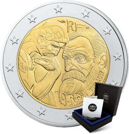 France - Monnaie de Paris 2 Euros Commémo. FRANCE 2017 BE - Auguste Rodin