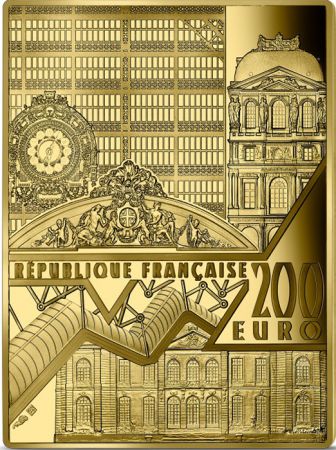 France - Monnaie de Paris 200 Euros Or BE France 2023 - Jeune fille soufflant dans une pipe de verre -  Chefs d\'uvre des musées