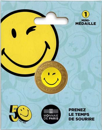 France - Monnaie de Paris 50 ans du Smiley - mini-médaille NordicGold 1 - 2022 par La Monnaie de Paris