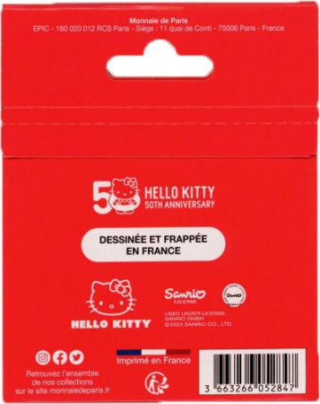 France - Monnaie de Paris 50 ans Hello Kitty - Mini Médaille (MDP) 2024