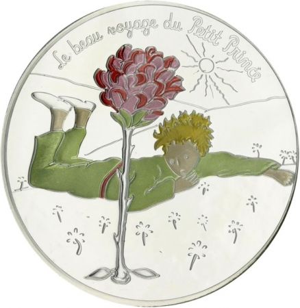 France - Monnaie de Paris 50 Euro Petit Prince - La Rose - 2016 colorisé