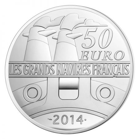 France - Monnaie de Paris 50 Euros Argent BE FRANCE 2014 - Normandie (Monnaie de Paris)